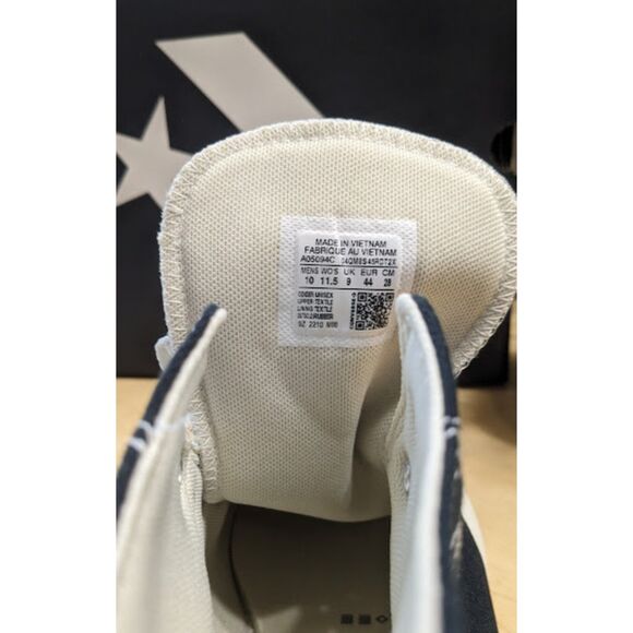 Converse CTAS Construct Black & White Unisex High Top Shoes M10 W11.5 NIB - Picture 11 of 14